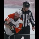 Nicolas Deslauriers and Arber Xheka drop the gloves in Flyers vs Canadiens on Tuesday