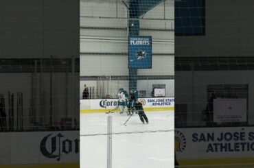 Macklin Celebrini get bullied by teammates Toffoli and Dellandrea