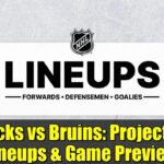 Ducks vs Bruins: Projected Lineups & Game Preview | NHL October 26, 2023