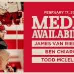 James van Riemsdyk, Ben Chiarot, Todd McLellan Practice Media | Feb. 17, 2026