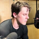 Pittsburgh Penguins Filip Hallander first practice since November.