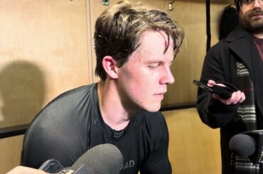 Pittsburgh Penguins Filip Hallander first practice since November.