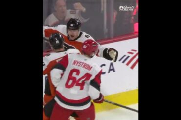 Carl Grundstrom scores top shelf to bring the Flyers into a 3-3 tie with the Hurricanes