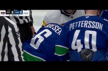Boeser Takes Dirty Hit