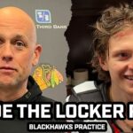 INSIDE THE LOCKER ROOM: Jeff Blashill and Kevin Korchinski REACT to NHL Call-Up with the Blackhawks