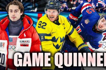 QUINN HUGHES DELIVERS THE DAGGER AGAINST TEAM SWEDEN: USA OVERTIME VICTORY AT THE 2026 OLYMPICS