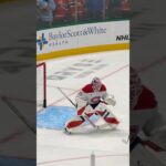 Sam Montembeault warming up! #goaliegesrsnob #montrealcanadiens #truegoalie #sammontembeault