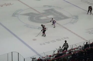 Belleville Senators' Mads Søgaard makes a breakaway save vs. Laval Rocket's Tyler Thorpe 1/14/26