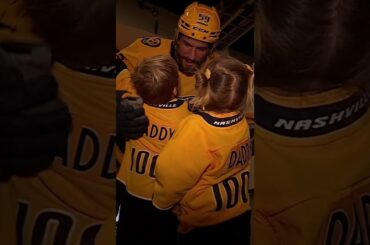 Josi takes the ice for his 1000th game!🇨🇭Josi betritt das Eis zu seinem 1000. Spiel! #hockey #nhl