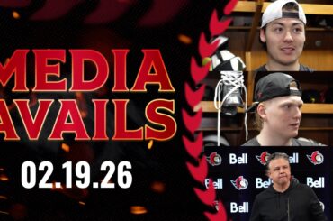 Carter Yakemchuk, Jordan Spence, Travis Green Media Availability