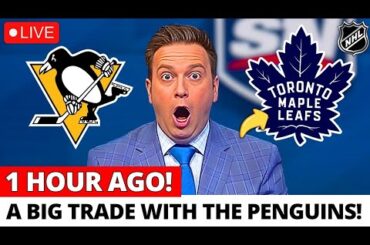 PENGUINS AND LEAFS MAKING A BIG TRADE INVOLVING A CENTER! WHO IS HE? MAPLE LEAFS NEWS
