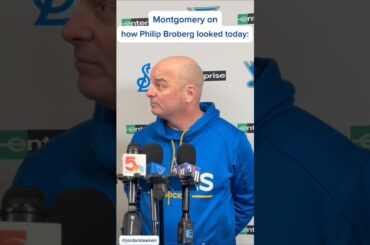 Jim Montgomery with an update on Philip Broberg