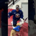 The New York Islanders Had a Surprise Guest at Practice - Marty the Dog!