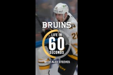 "Obviously I'm a Hockey Player" Alex Steeves - Bruins Life in 60 Seconds