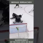 Mikhail Sergachev took the puck with his head! Selflessly! Handsome!)) #Shorts
