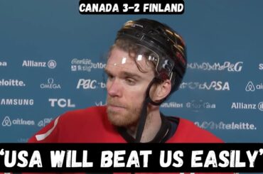 Connor McDavid Post Game Interview - Olympics Semi Final - Canada 3-2 Finland