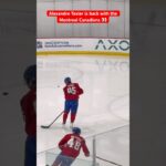 Alexandre Texier is back with the Montreal Canadiens 👀