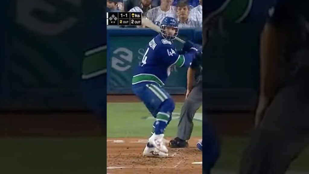 POV: NHL Canucks Player Hits a Bomb in MLB Game 🤯