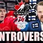 CONTROVERSY ON CANADA VS FINLAND @ THE OLYMPICS: FINNISH COACH SPEAKS OUT ON NATHAN MACKINNON & MORE