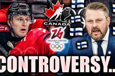 CONTROVERSY ON CANADA VS FINLAND @ THE OLYMPICS: FINNISH COACH SPEAKS OUT ON NATHAN MACKINNON & MORE