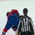 🥊🥊   Kirby Dach Fighting against Jonathan Aspirot in Boston Bruins vs. Montreal Canadiens.