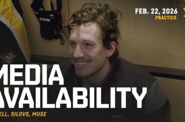Rakell, Silovs, Muse Media Availability (2.22.26) | Pittsburgh Penguins