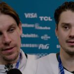 Haula, Aho after Finland's Bronze Medal Game win 🥉 🇫🇮