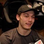 Luke Hughes on Jack's old medal-winning overtime goal at the Olympics.