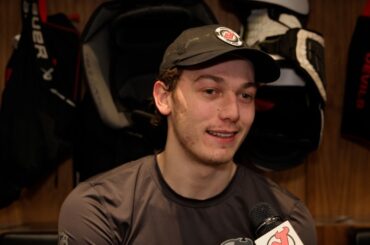 Luke Hughes on Jack's old medal-winning overtime goal at the Olympics.