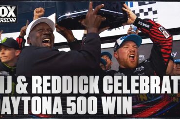 Michael Jordan & Tyler Reddick Celebrate DAYTONA 500 WIN 🏁 NASCAR on FOX