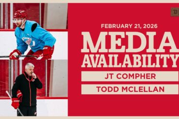 JT Compher, Todd McLellan Media Availability | Feb 21, 2026