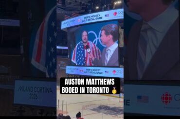 Auston Matthews BOOED in Toronto after winning gold with USA… #leafs #USA #hockey #olympics #shorts