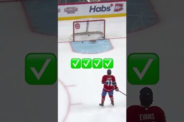 Jake Evans shows off his accuracy 🎯 #NHL #Shorts