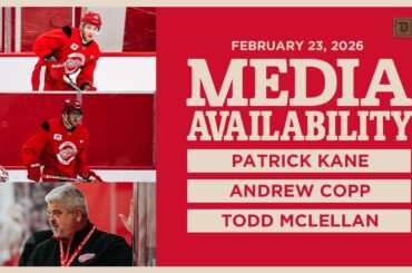 Patrick Kane, Andrew Copp, Todd McLellan Practice Media Availability | Feb 23, 2026