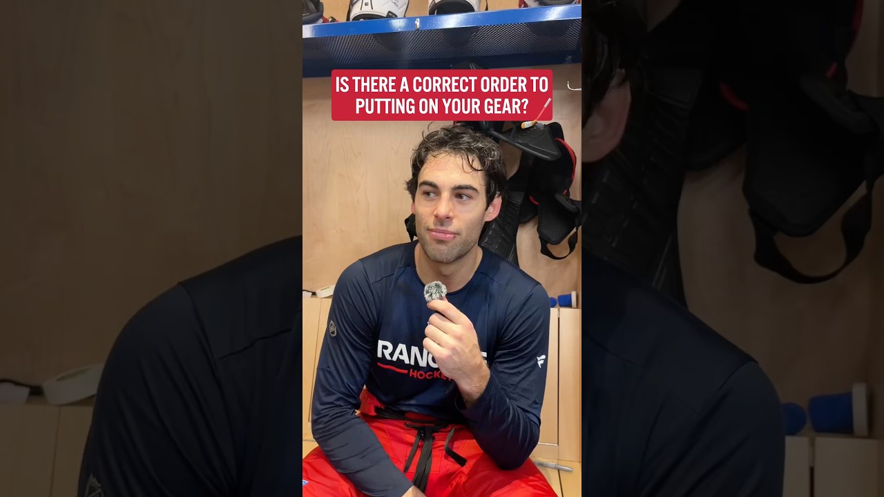 Jonny B gives us the full breakdown 😂 #nyr #qotd #minimic #hockeygear #nhl #hockey