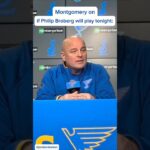 Jim Montgomery says Philip Broberg will be a game-time decision tonight against the Lightning