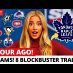 SHOCKING MOVE! ARE THE LEAFS MAKING A BLOCKBUSTER TRADE AT THE DEADLINE? SEE 8 TRADES! LEAFS NEWS