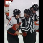 Noah Cates has Bobby Brink's back after a hard hit 💪😳