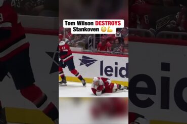Keep your head up! 😳💥 #tomwilson #nhl #hockey