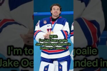 NEW: Stars G Jake Oettinger landed in Dallas. He is not attending the State of the Union in D.C. 🏒⭐