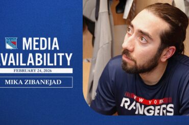 NYR Practice: Mika Zibanejad Media Availability | Feb. 24, 2026
