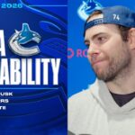 Jake DeBrusk, Tyler Myers & Adam Foote Practice Media Availabilities (Feb 24, 2026)