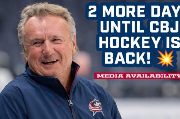 Only 2 MORE DAYS Until Blue Jackets Hockey is Back! 💥 | Blue Jackets Media Availability