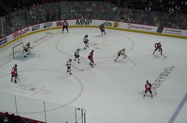 Alex Belzile of the Laval Rocket scores on a nifty backhand shot vs. the Hershey Bears 2/13/26
