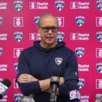Paul Maurice, Florida Panthers Practice Before Resuming Season against Toronto Maple Leafs