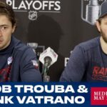 New York Rangers: Jacob Trouba & Frank Vatrano Postgame Media Availability | May 20, 2022