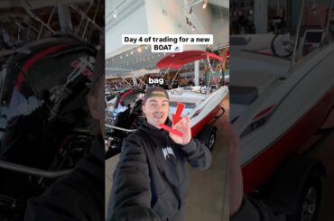 Trading a bag clip to a BOAT 🛥️ #boat #boating #kobes #grinches