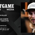 MEDIA: Adrian Kempe, Alex Turcotte, and Jim Hiller | 02.24.26 Practice in LA