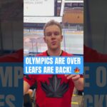 The Olympics have ended… Toronto Maple Leafs hockey is back!!! #leafs #nhl #olympics #canada #shorts