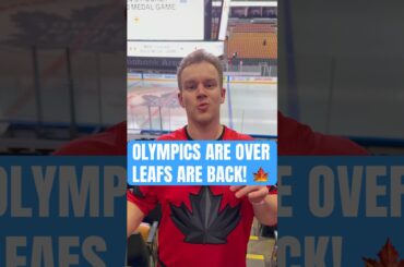 The Olympics have ended… Toronto Maple Leafs hockey is back!!! #leafs #nhl #olympics #canada #shorts